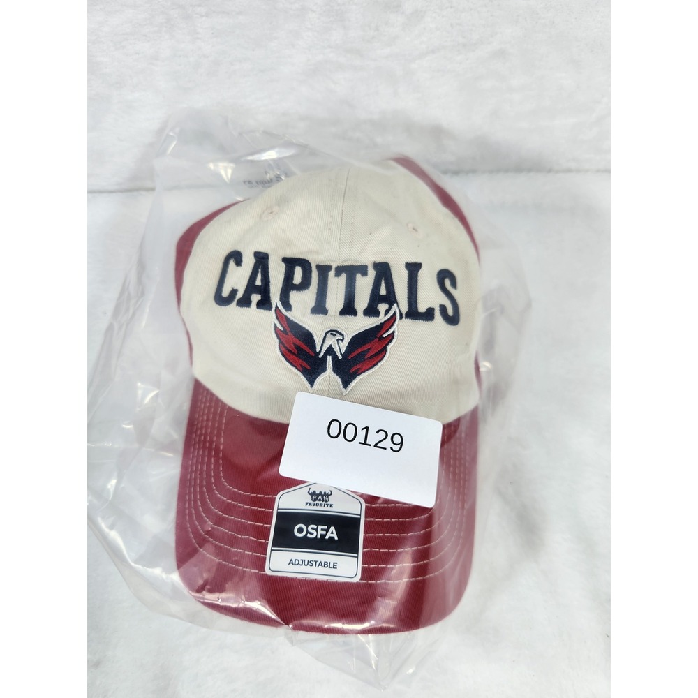 Washington Capitals NHL Fan Favorite Adjustable Baseball Cap OSFA Red - Picture 7 of 7